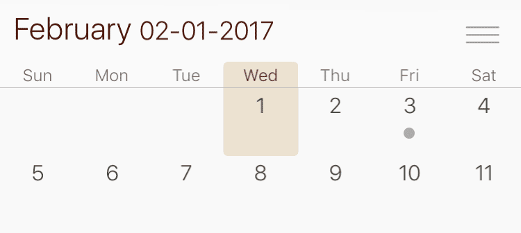 Sleek Calendar icons